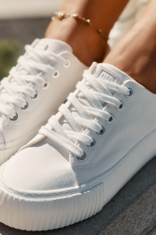 Damen weiße Freizeitschuhe Big Star RR274405 Damen weiße Freizeitschuhe Big Star RR274405