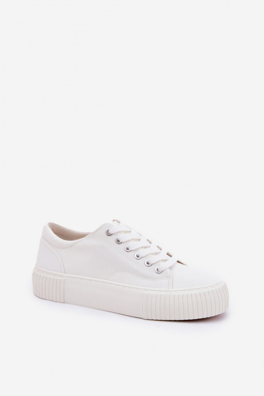 Damen weiße Freizeitschuhe Big Star RR274405 Damen weiße Freizeitschuhe Big Star RR274405