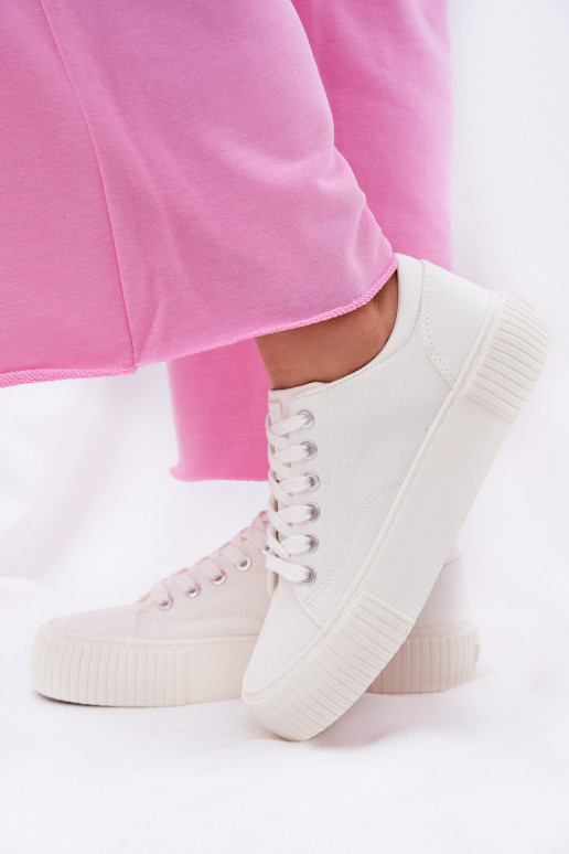 Damen weiße Freizeitschuhe Big Star RR274405 Damen weiße Freizeitschuhe Big Star RR274405