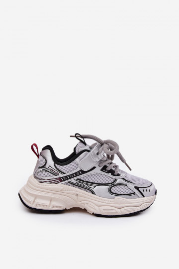 Sneakers Stilvollllschuhe Kindisch Auf dicker Sohle Silberfarbe Xairana 2