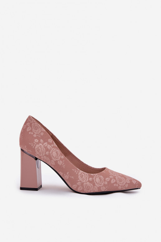 Eleganter Stil Schuhe mit Absätzen IN pinke Farbe Vinceza 62223 pinke Farbe