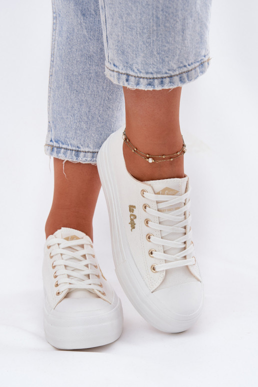 Freizeitschuhe mit einer Plattform Lee Cooper LCIN-25-02-3289 Zueiße Farbe