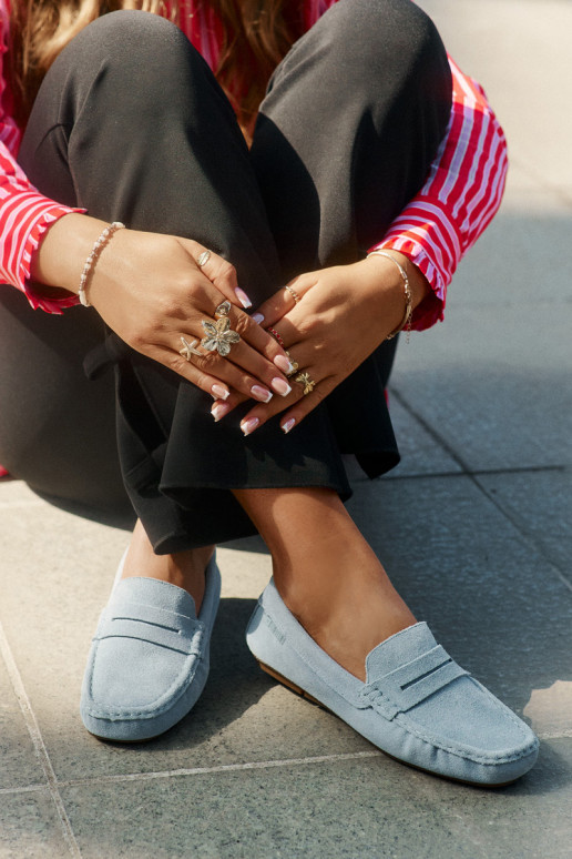 Wildleder-Mokassins Big Star RR274943 in Blau Wildleder-Mokassins Big Star RR274943 in Blau