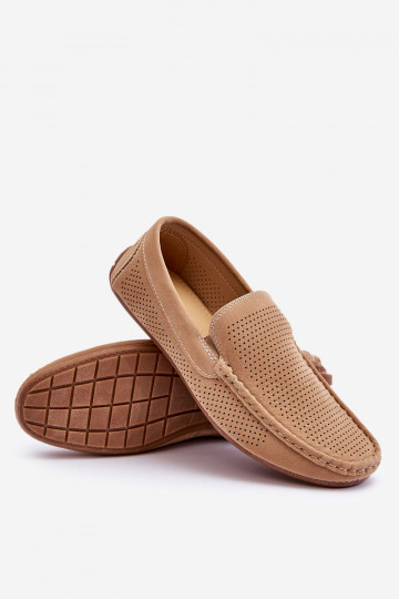 Männlich Klassische INildledermokassins Beige Felixo 2