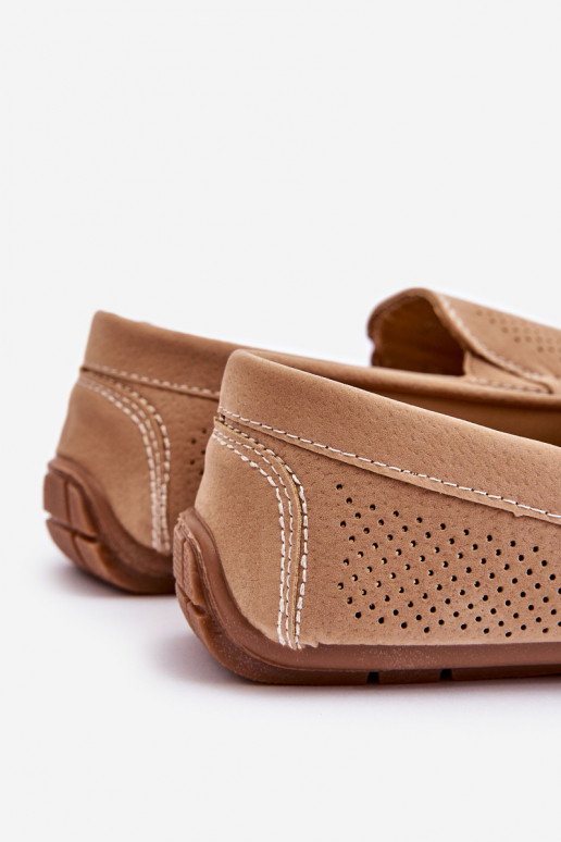 Männlich Klassische INildledermokassins Beige Felixo