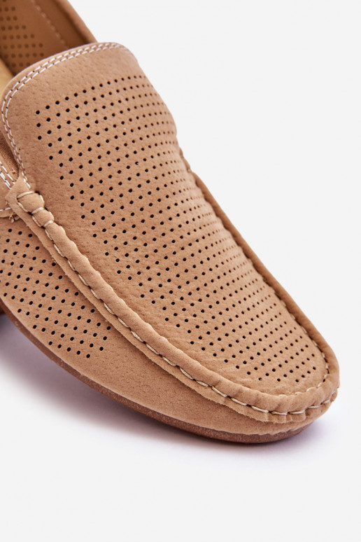 Männlich Klassische INildledermokassins Beige Felixo