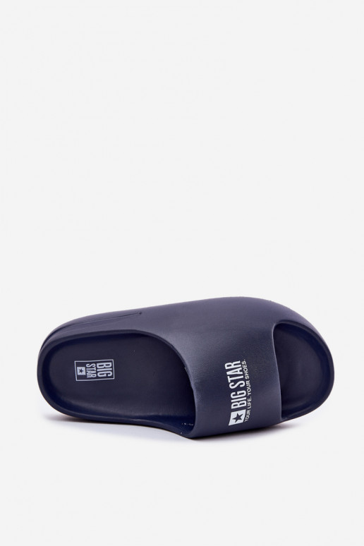 Leichte Hausschuhe Hausschuhe Männlich Z Logo Big Star RR174A014 Dunkelblau