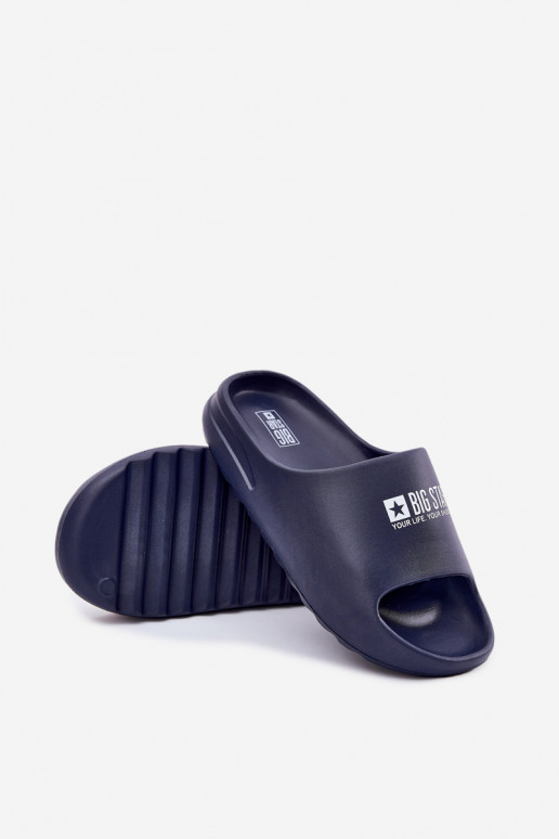 Leichte Hausschuhe Hausschuhe Männlich Z Logo Big Star RR174A014 Dunkelblau