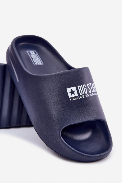 Leichte Hausschuhe Hausschuhe Männlich Z Logo Big Star RR174A014 Dunkelblau