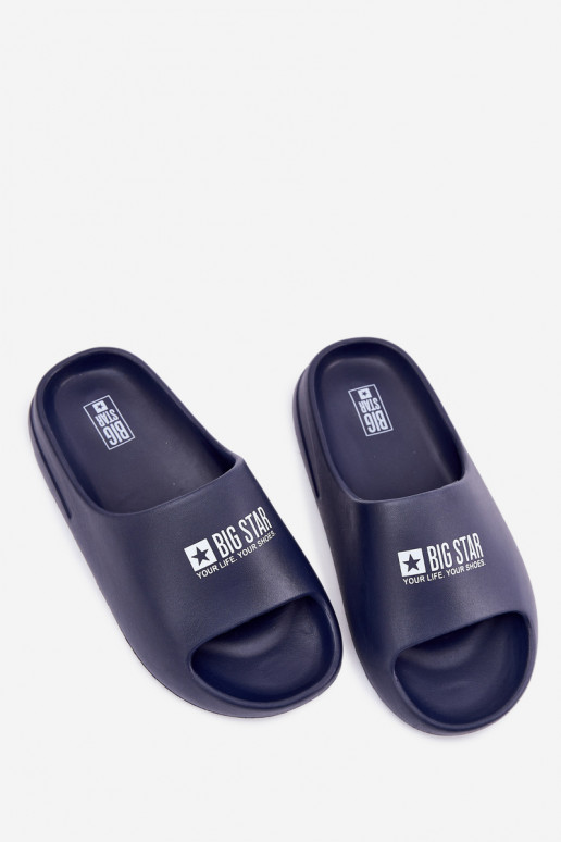 Leichte Hausschuhe Hausschuhe Männlich Z Logo Big Star RR174A014 Dunkelblau