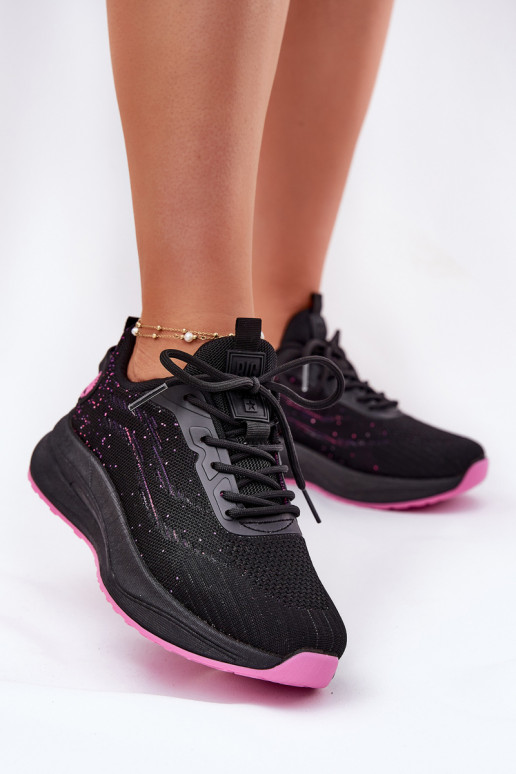 Sneaker-Style Sportliche Schuhe mit Plateau Big Star RR274523 HI-POLY SYSTEM in Schwarz Sneaker-Style Sportliche Schuhe mit Plateau Big Star RR274523 HI-POLY SYSTEM in Schwarz