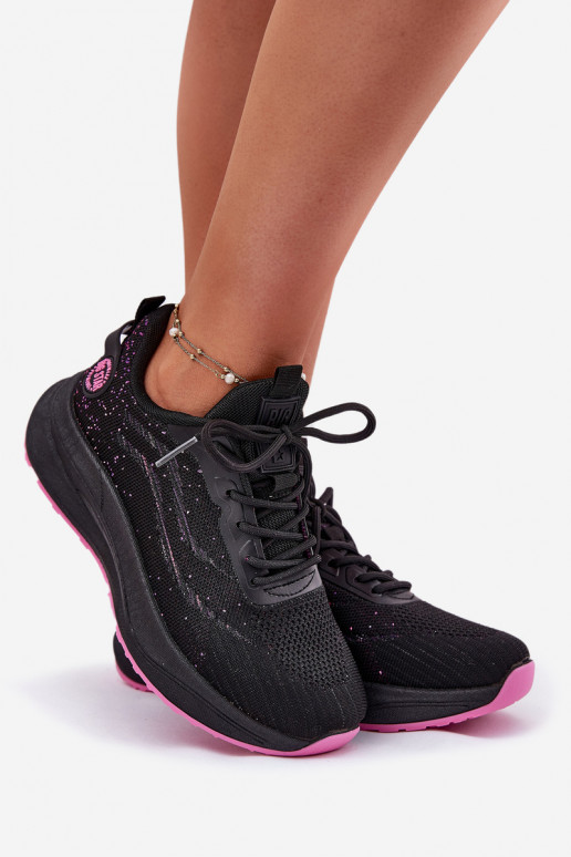 Sneaker-Style Sportliche Schuhe mit Plateau Big Star RR274523 HI-POLY SYSTEM in Schwarz Sneaker-Style Sportliche Schuhe mit Plateau Big Star RR274523 HI-POLY SYSTEM in Schwarz