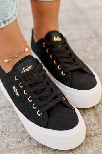 Freizeitschuhe mit Spitze Lee Cooper LCIN-25-31-3439L schZuarze Farbe 2