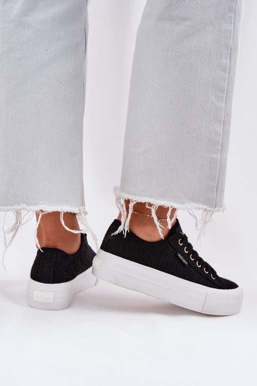 Freizeitschuhe mit Spitze Lee Cooper LCIN-25-31-3439L schZuarze Farbe