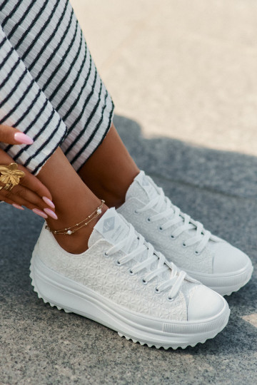Freizeitschuhe Z Haftem mit einer Plattform Lee Cooper LCIN-25-31-3465L Zueiße Farbe