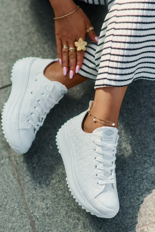 Freizeitschuhe Z Haftem mit einer Plattform Lee Cooper LCIN-25-31-3465L Zueiße Farbe Freizeitschuhe Z Haftem mit einer Plattform Lee Cooper LCIN-25-31-3465L Zueiße Farbe