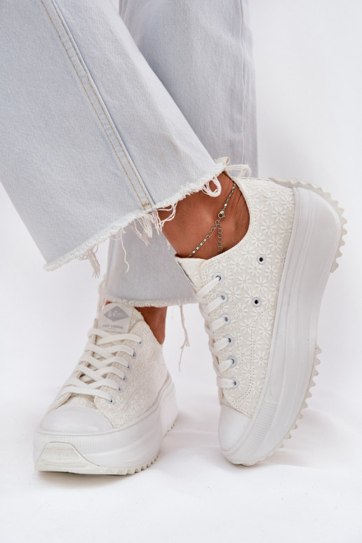 Freizeitschuhe Z Haftem mit einer Plattform Lee Cooper LCIN-25-31-3465L Zueiße Farbe Freizeitschuhe Z Haftem mit einer Plattform Lee Cooper LCIN-25-31-3465L Zueiße Farbe