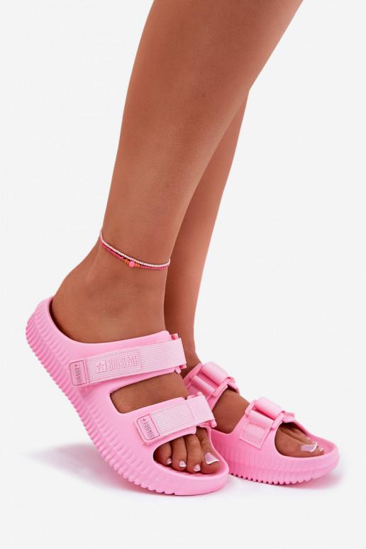 Leichte Hausschuhe Damenhausschuhe Z mit Klebeverschlussami Big Star RR274A528 pinke Farbe Leichte Hausschuhe Damenhausschuhe Z mit Klebeverschlussami Big Star RR274A528 pinke Farbe