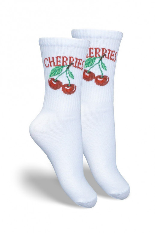 Kindersocken Jugend CHERRIES Zueiße Farbe