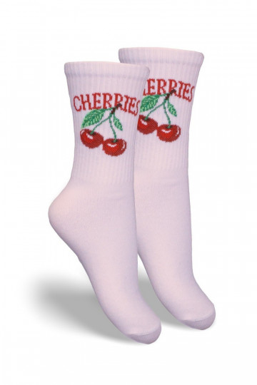 Kindersocken Jugend CHERRIES pinke Farbe