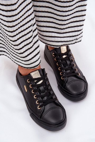 Freizeitschuhe aus Öko-Leder Big Star RR274749 schZuarze Farbe 2