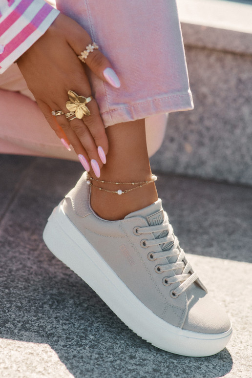  Freizeitschuhe mit einer Plattform Big Star RR274465 Beige