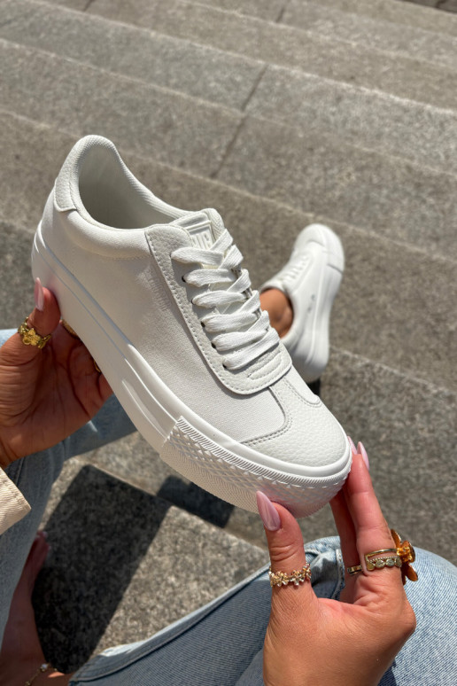 Freizeitschuhe mit einer Plattform Big Star RR274337 Zueiße Farbe