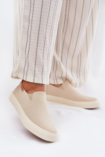 Freizeitschuhe Slip-On Big Star RR274721 Beige 2
