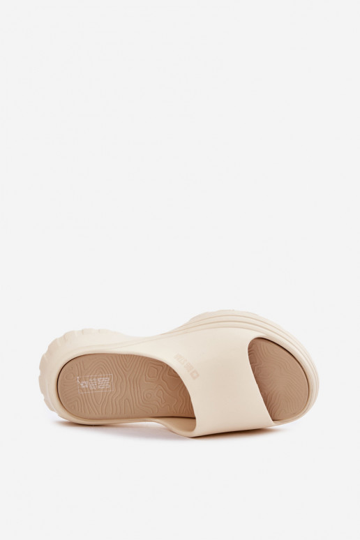 Leichte Hausschuhe Damenhausschuhe Big Star RR274A579 Beige