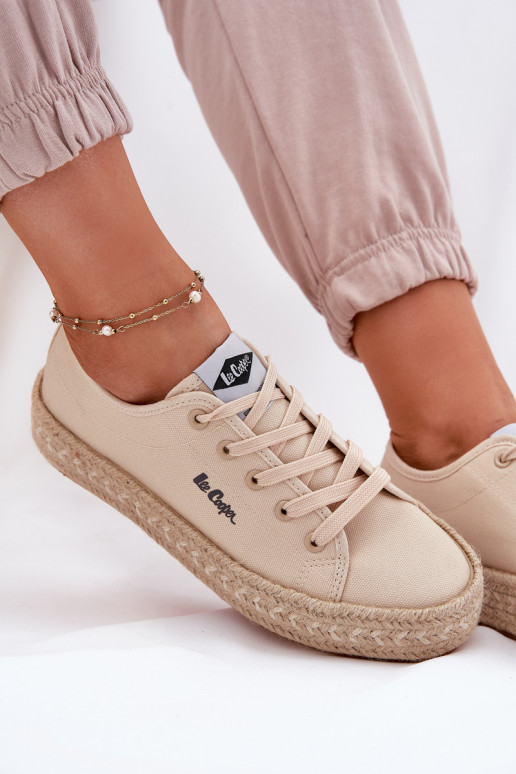 Freizeitschuhe Mit Zopf Lee Cooper LCIN-25-44-3215 Beige