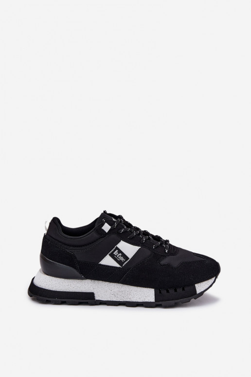 Sneakers Stilvollllschuhe Männlich mit einer Plattform Lee Cooper LCJ-25-03-3378M schZuarze Farbe