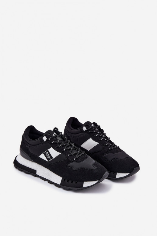 Sneakers Stilvollllschuhe Männlich mit einer Plattform Lee Cooper LCJ-25-03-3378M schZuarze Farbe