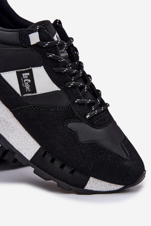 Sneakers Stilvollllschuhe Männlich mit einer Plattform Lee Cooper LCJ-25-03-3378M schZuarze Farbe