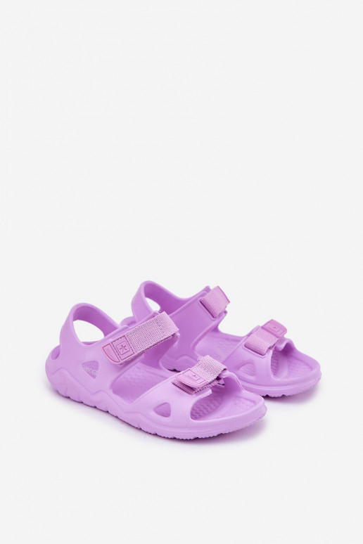Leichte Hausschuhe Sandalen Kindisch Big Star RR374516 Violette Farbe