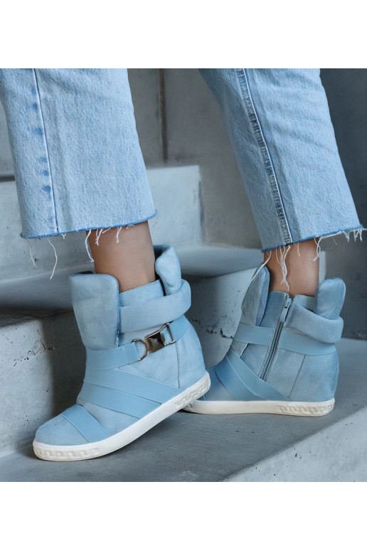 Blaue Sportschuhe mit Plateau, „Rangel"