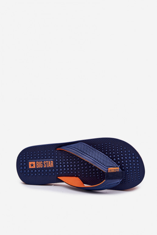 Männlich Hausschuhe Hausschuhe Big Star RR174437 Dunkelblau
