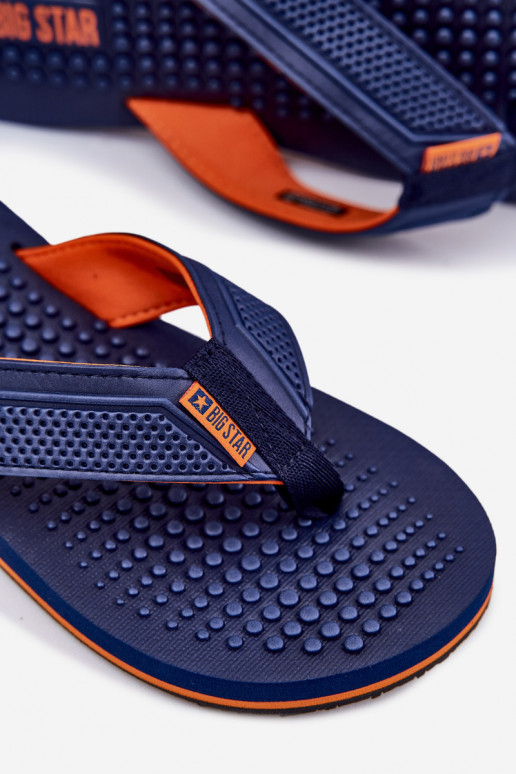 Männlich Hausschuhe Hausschuhe Big Star RR174437 Dunkelblau