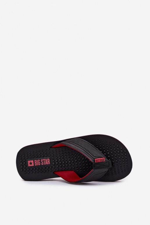 Männlich Hausschuhe Hausschuhe Big Star RR174441 schZuarze Farbe