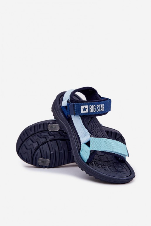 Sandalen Kindisch mit Klebeverschlüssen Big Star RR374520 Dunkelblau
