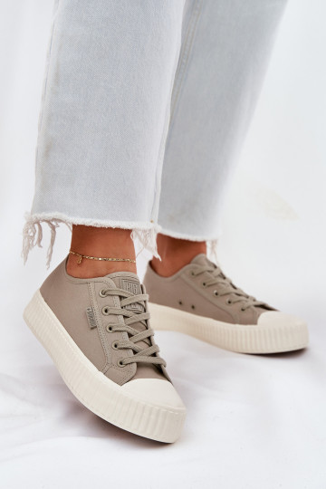 Graue Freizeitschuhe mit Plateausohle, Big Star RR274779