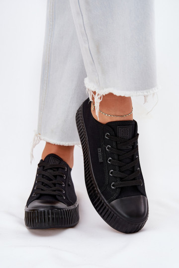 Schwarze Freizeitschuhe mit Plateausohle, Big Star RR274775 2