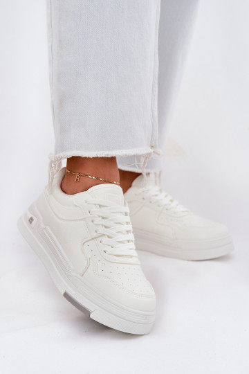 Weiße Damen Sneakers im sportlichen Stil, Big Star RR274A310 HI-POLY SYSTEM 2