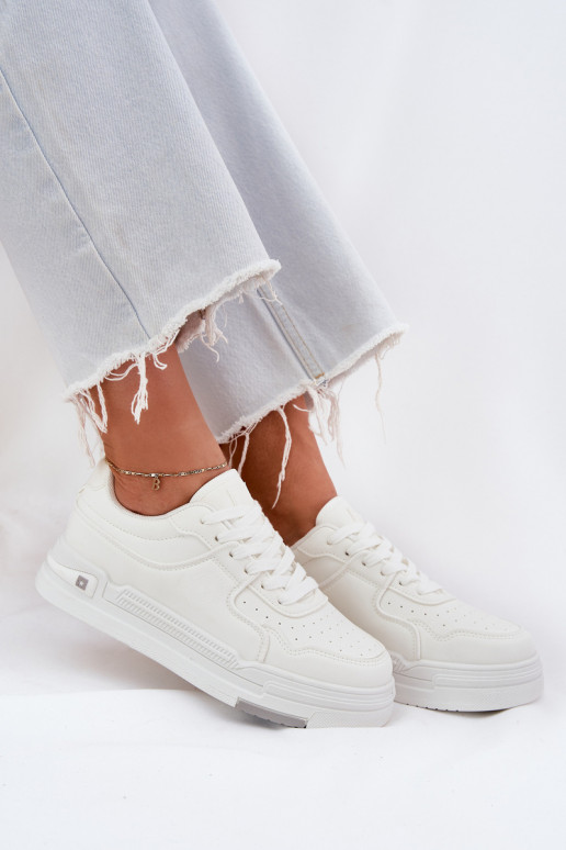 Niedrig Sneakers Stilvollllschuhe Feminin Big Star RR274A310 HI-POLY SYSTEM Zueiße Farbe