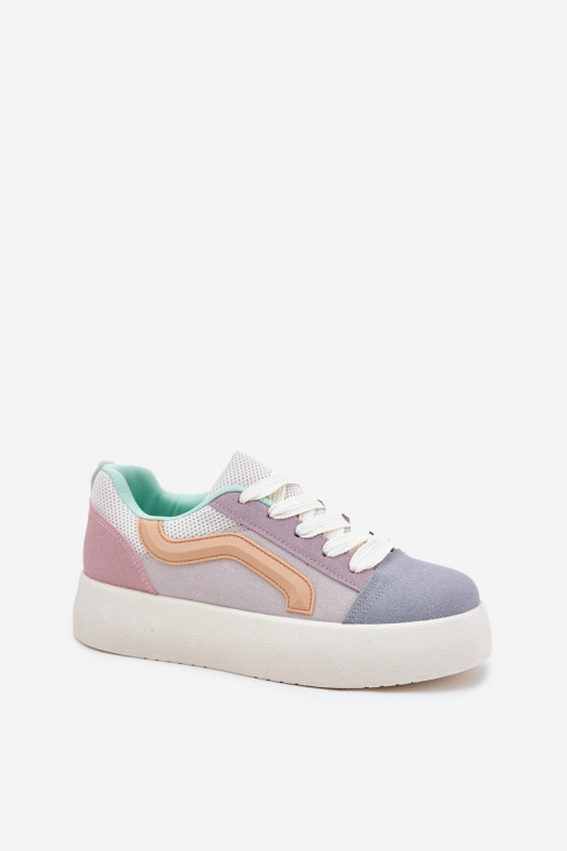Sneakers Stilvollllschuhe Feminin mit einer Plattform Verschiedene Farben Tellnira