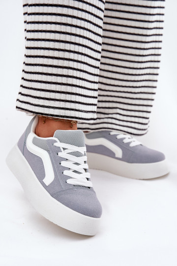 Sneakers Stilvollllschuhe Feminin mit einer Plattform blaue Farbe Tellnira 2