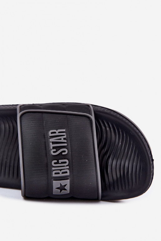 Männlich Hausschuhe Big Star RR174A043 schZuarze Farbe