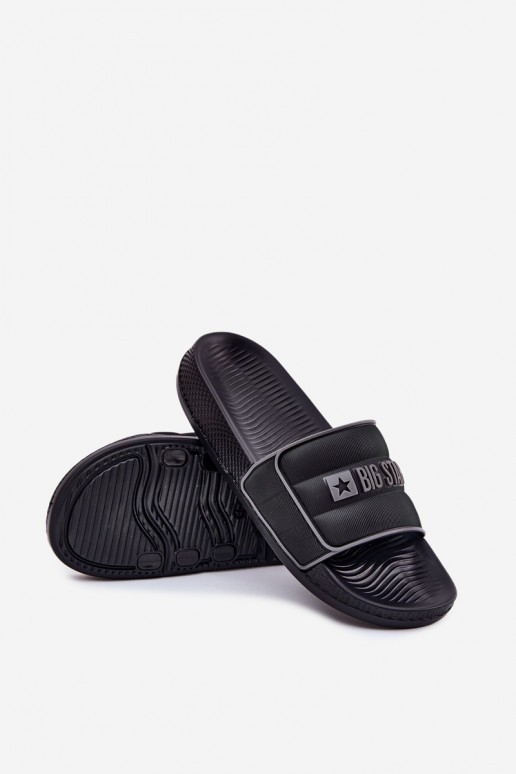 Männlich Hausschuhe Big Star RR174A043 schZuarze Farbe