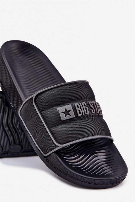 Männlich Hausschuhe Big Star RR174A043 schZuarze Farbe