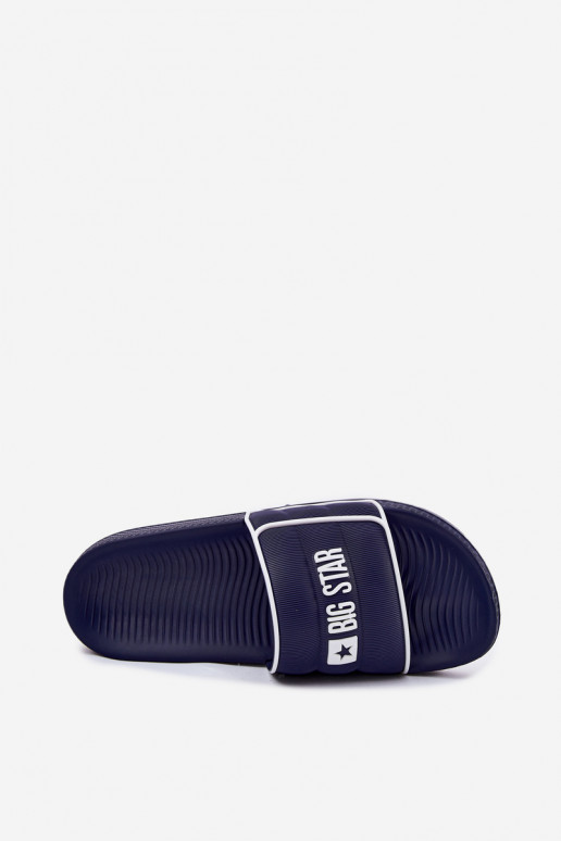 Männlich Hausschuhe Big Star RR174A045 Dunkelblau
