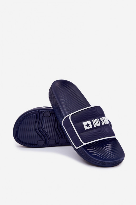 Männlich Hausschuhe Big Star RR174A045 Dunkelblau